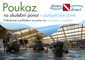 Poukaz na intro ponor v potápěčské jámě