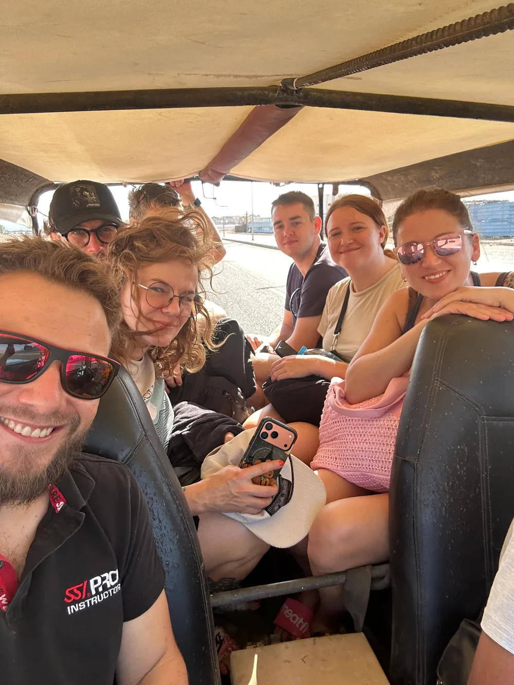 Společné selfie party na palubě lodi