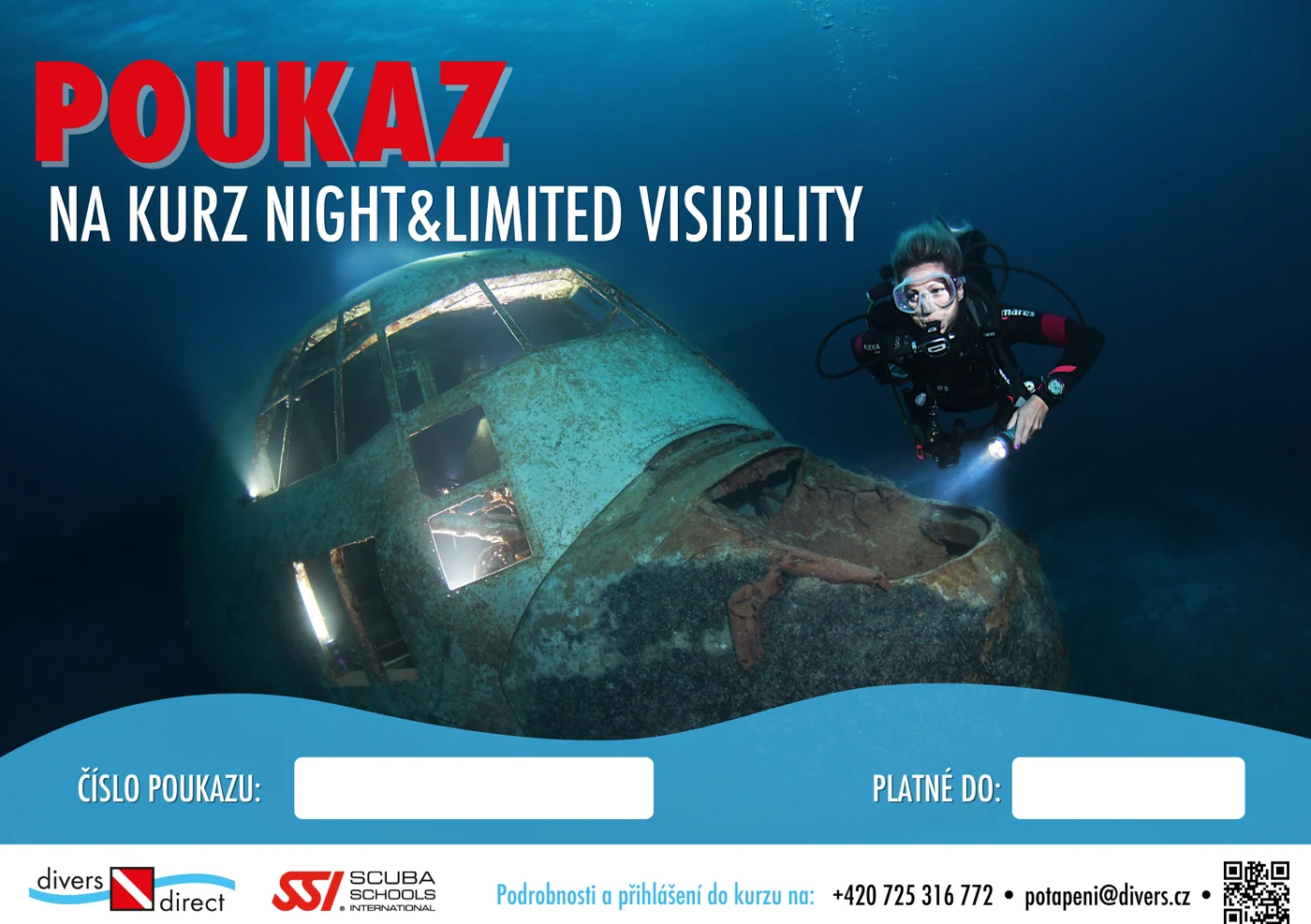 Dárkový poukaz SSI Night & Limited Visibility