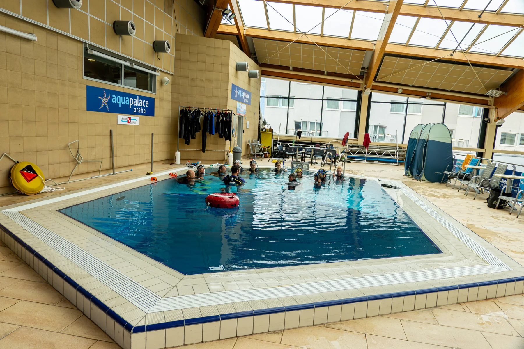 Overall view of the Diving Pit and its facilities