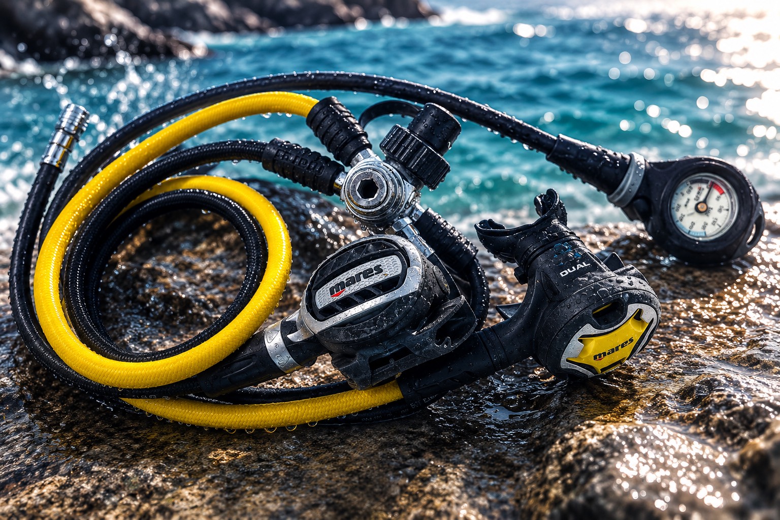 Mares regulator set from our hire centre