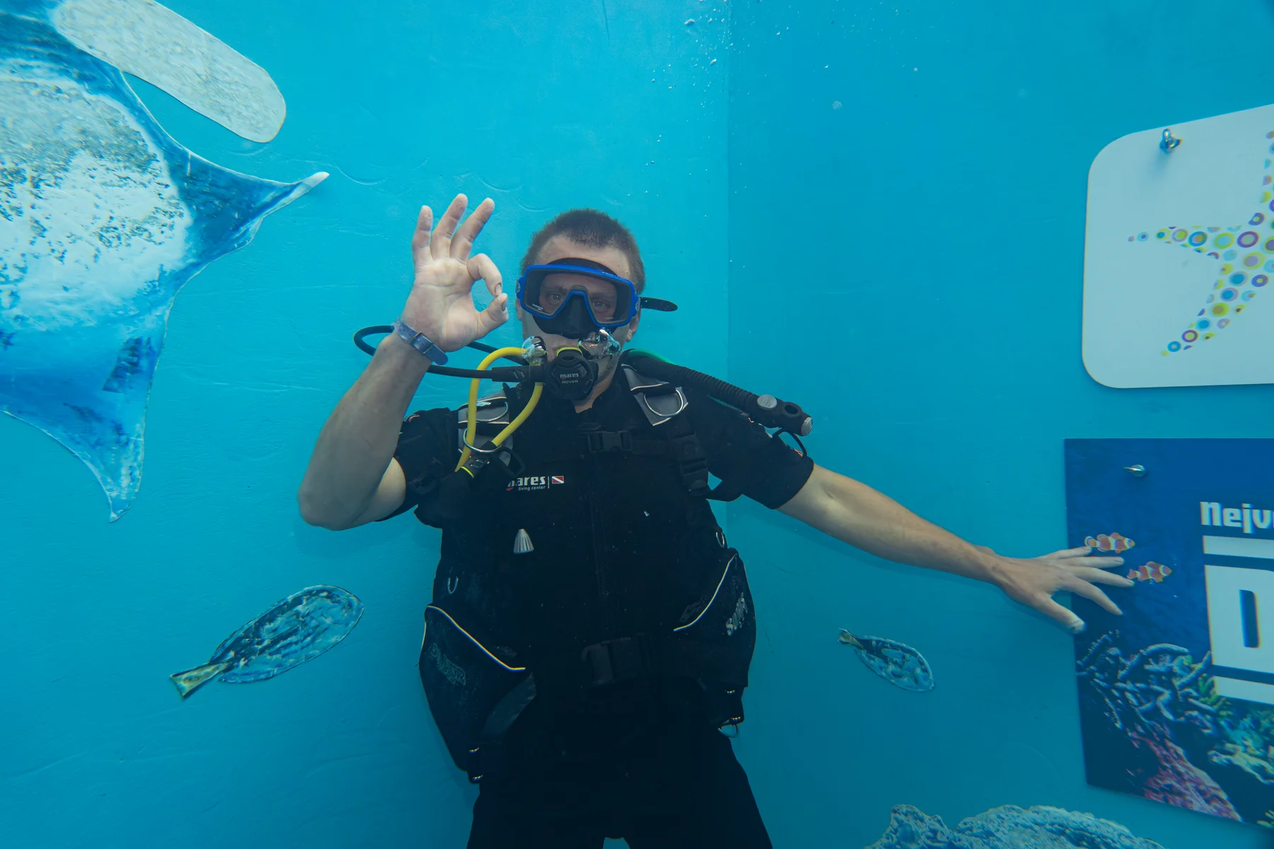 Your first experience beneath the surface with the OK signal