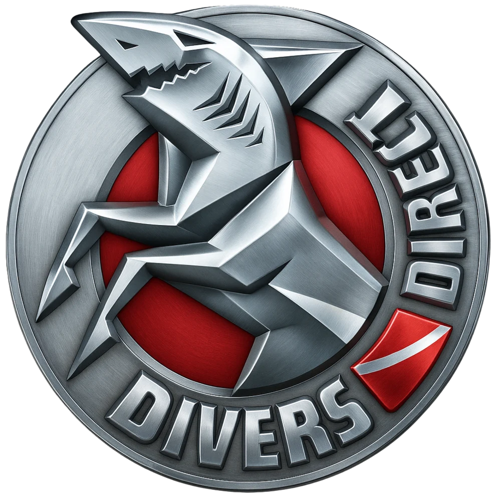 Kovové logo Divers Direct se Žrakoněm