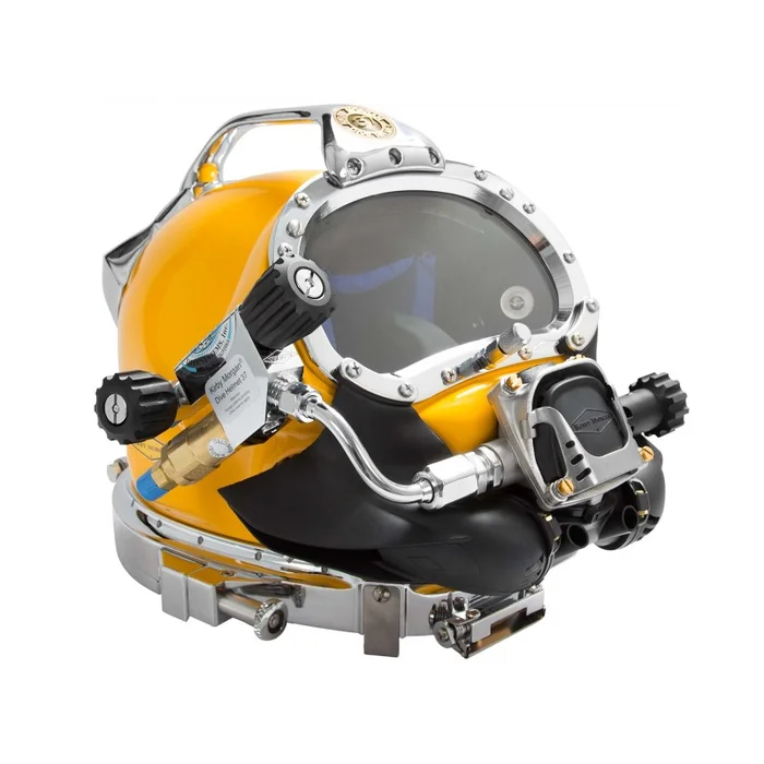 Yellow Kirby Morgan KM 37 diving helmet