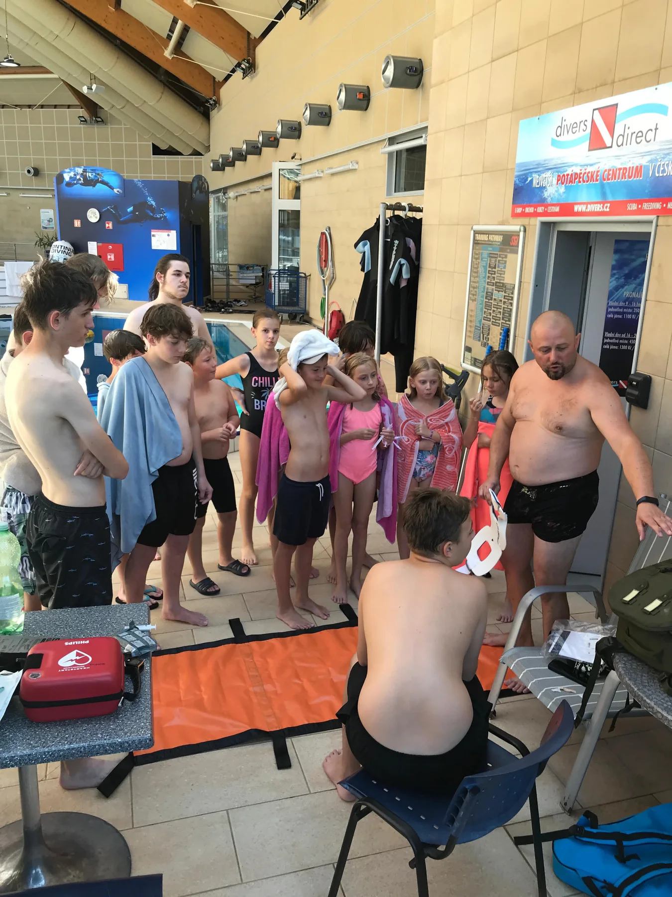 Children in the Divers diving programme