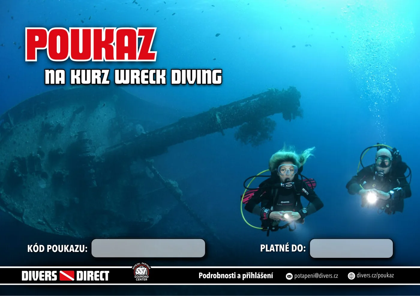 Dárkový poukaz SSI Wreck Diving