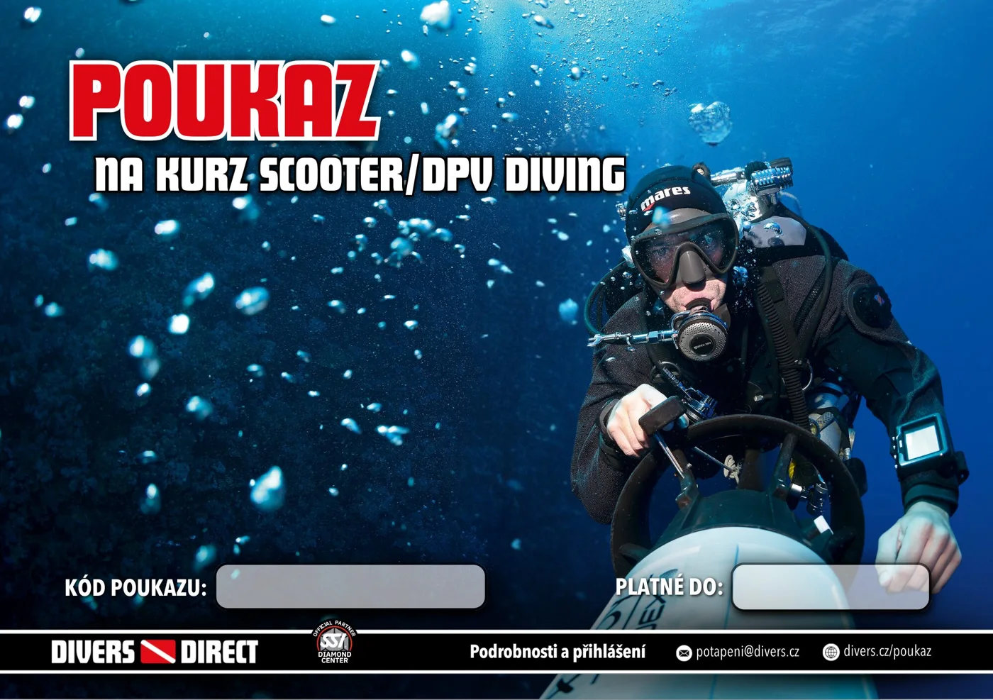 Dárkový poukaz SSI Scooter / DPV Diving