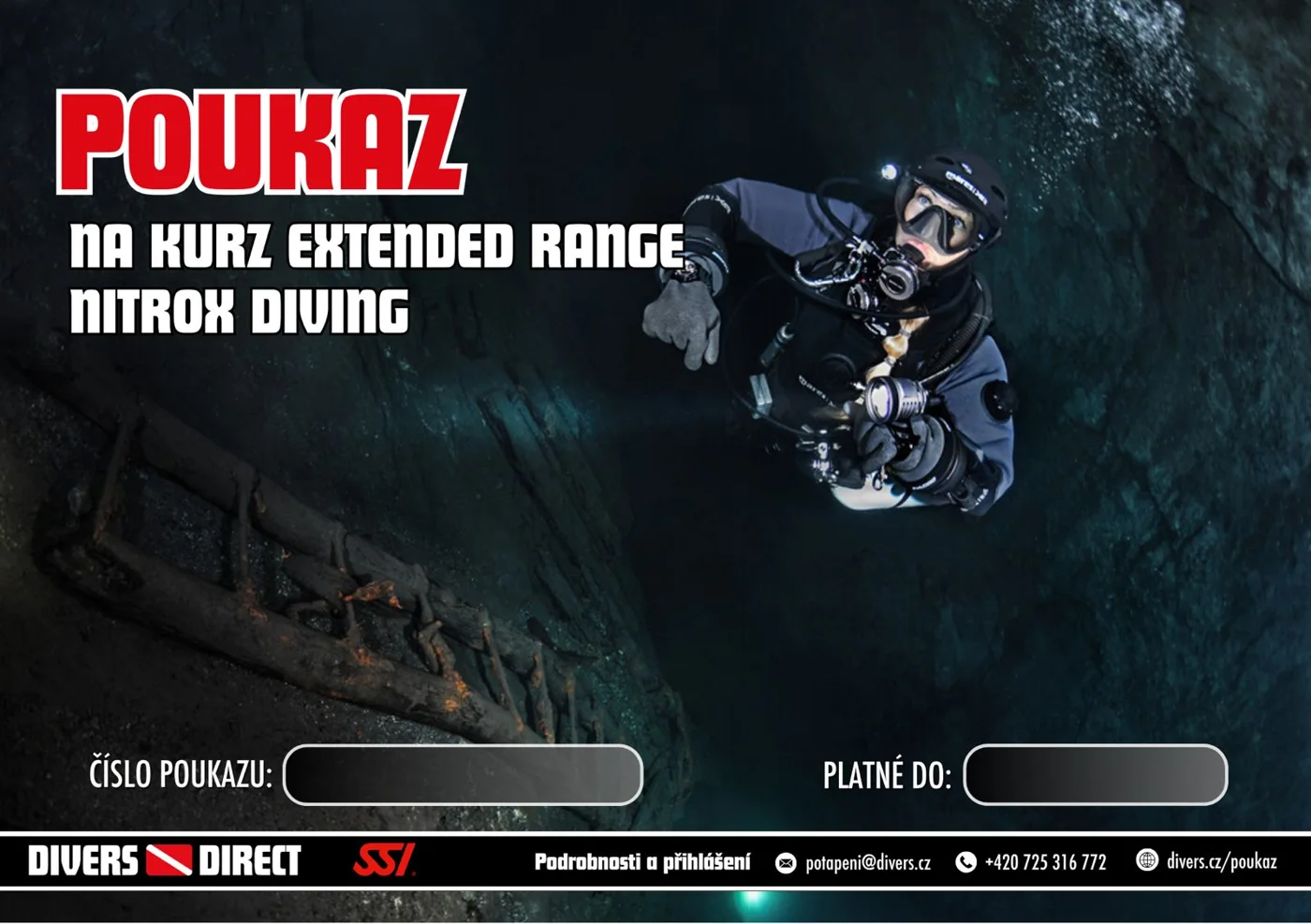 Dárkový poukaz SSI Extended Range Nitrox Diving