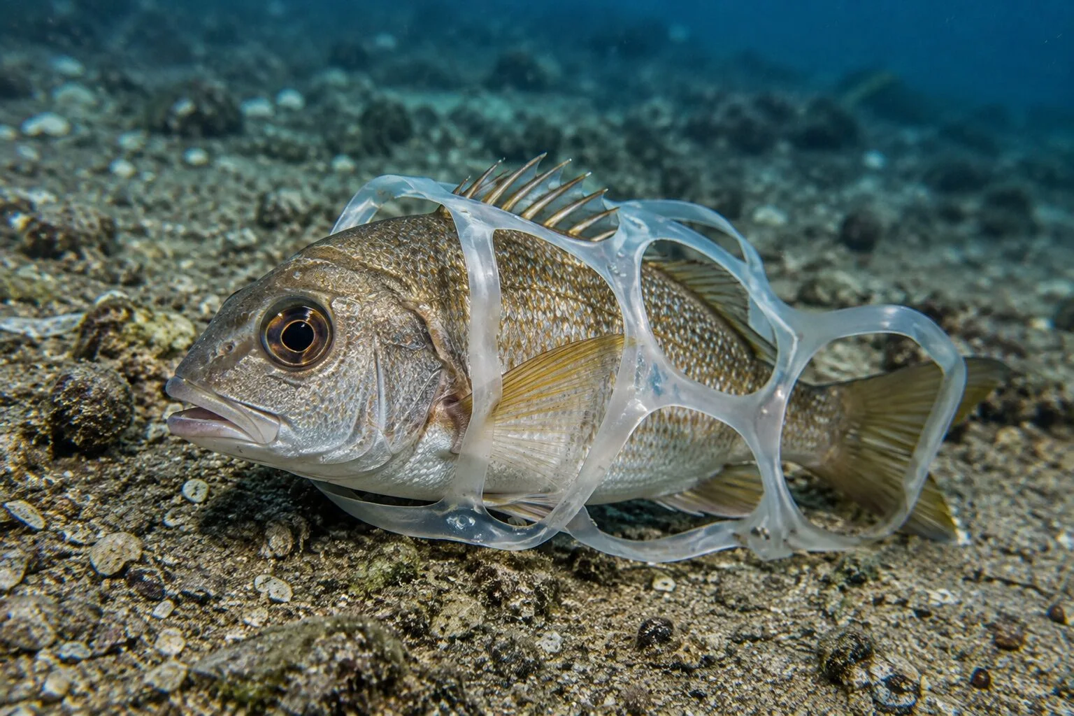 Ocean plastics — thematic photo from the original offer
