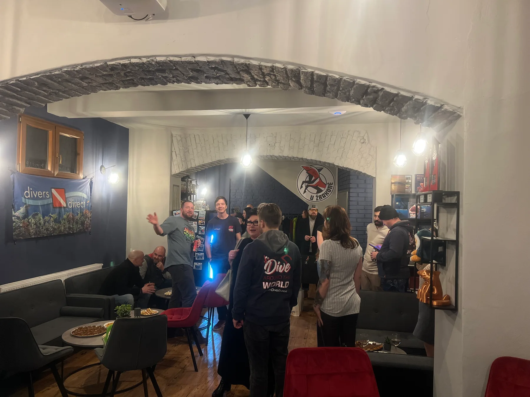 An evening together beneath the clubroom vault